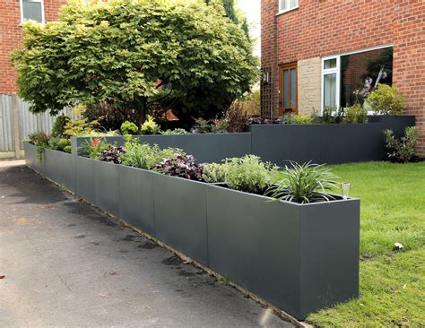 garden trough planters large outdoor